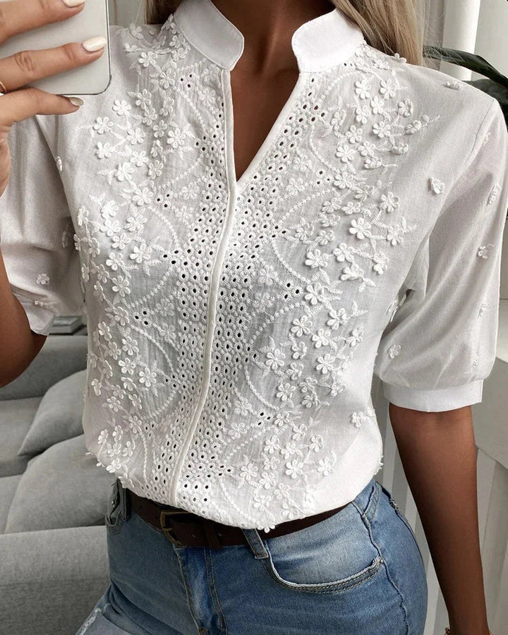 Laurine™ | Top casual elegante bordado