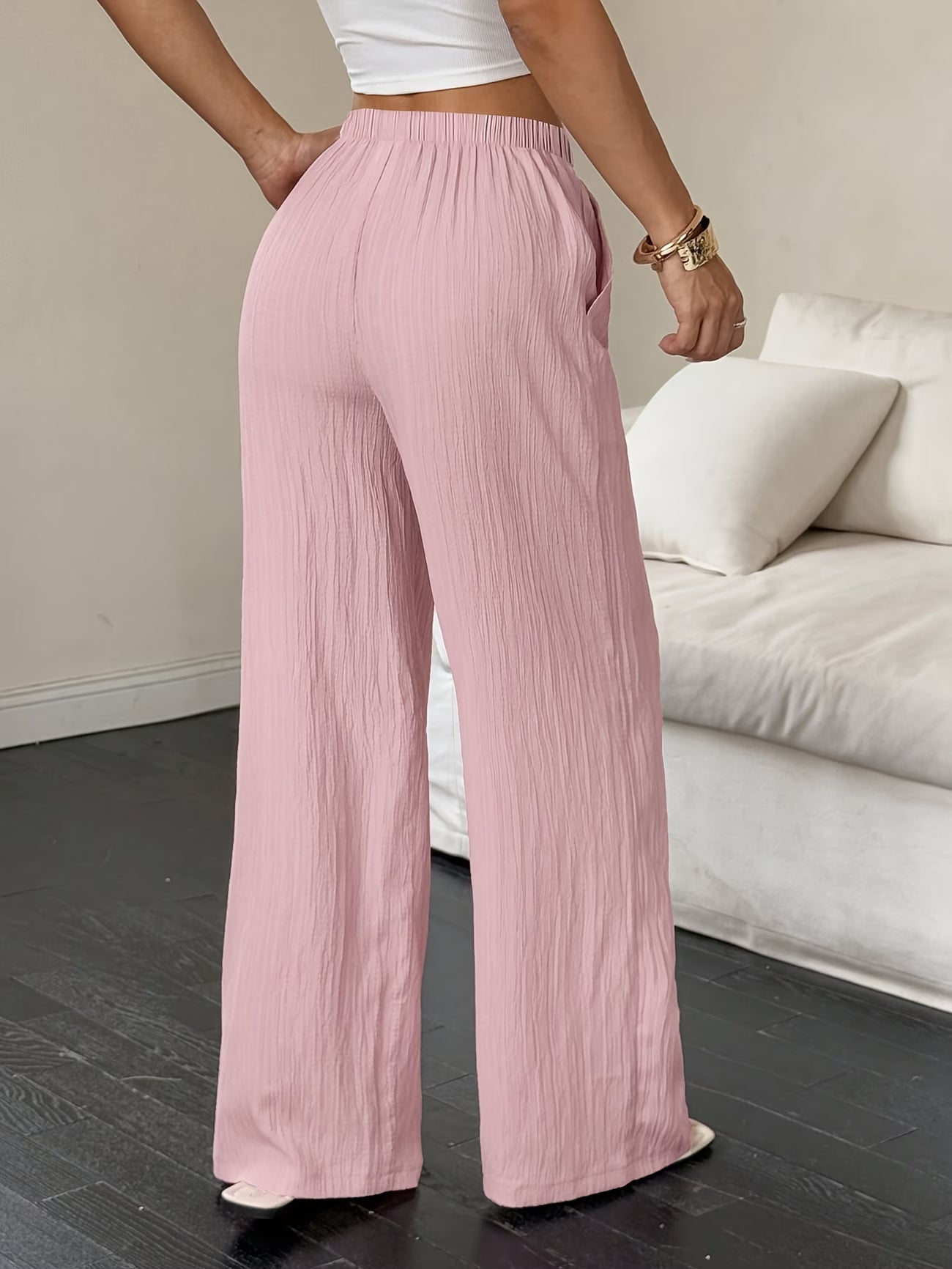 Valeria™ | Pantalón Fluido de Pierna Ancha
