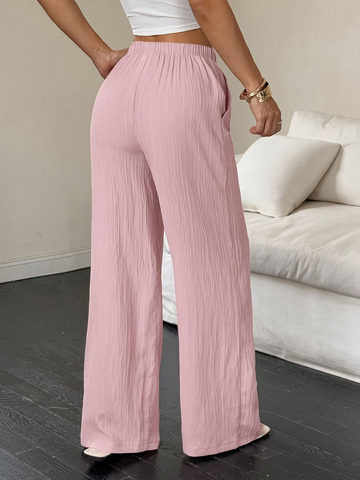 Valeria™ | Pantalón Fluido de Pierna Ancha