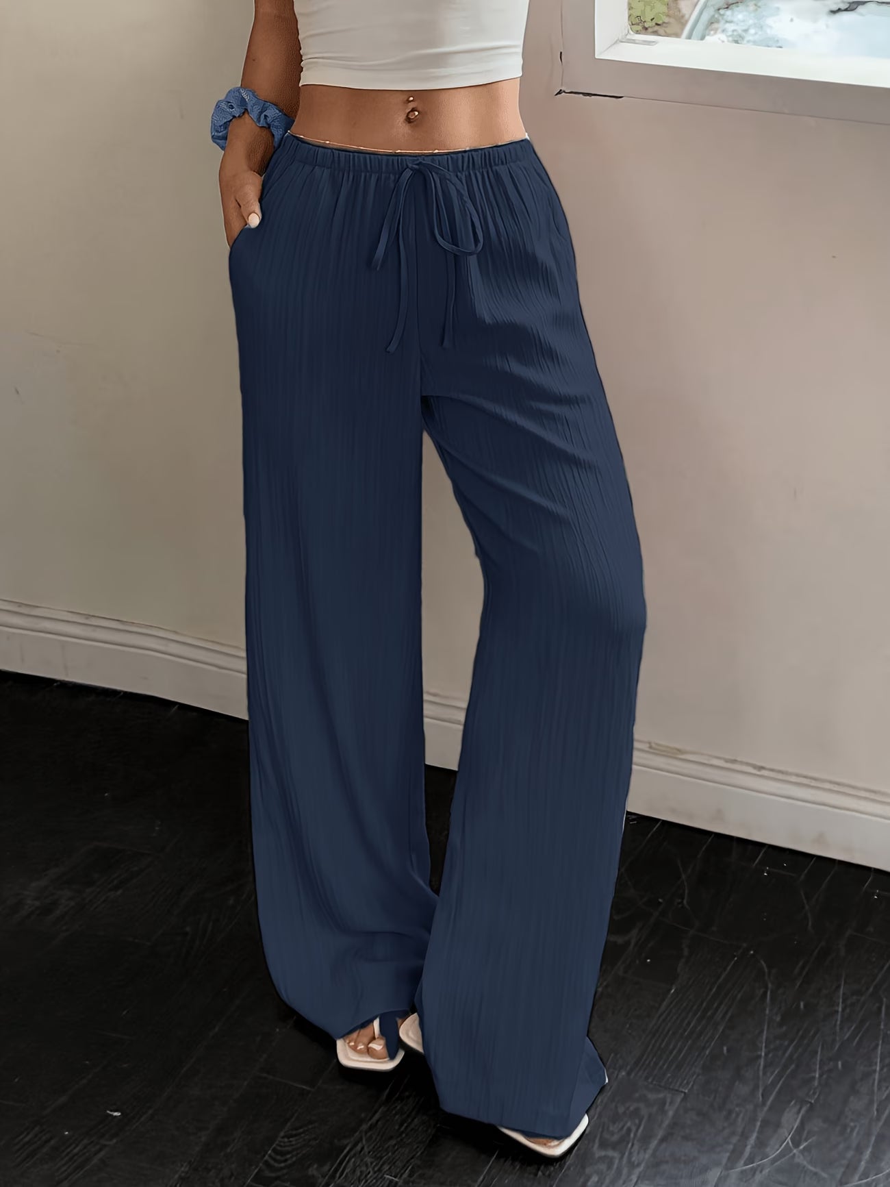 Valeria™ | Pantalón Fluido de Pierna Ancha