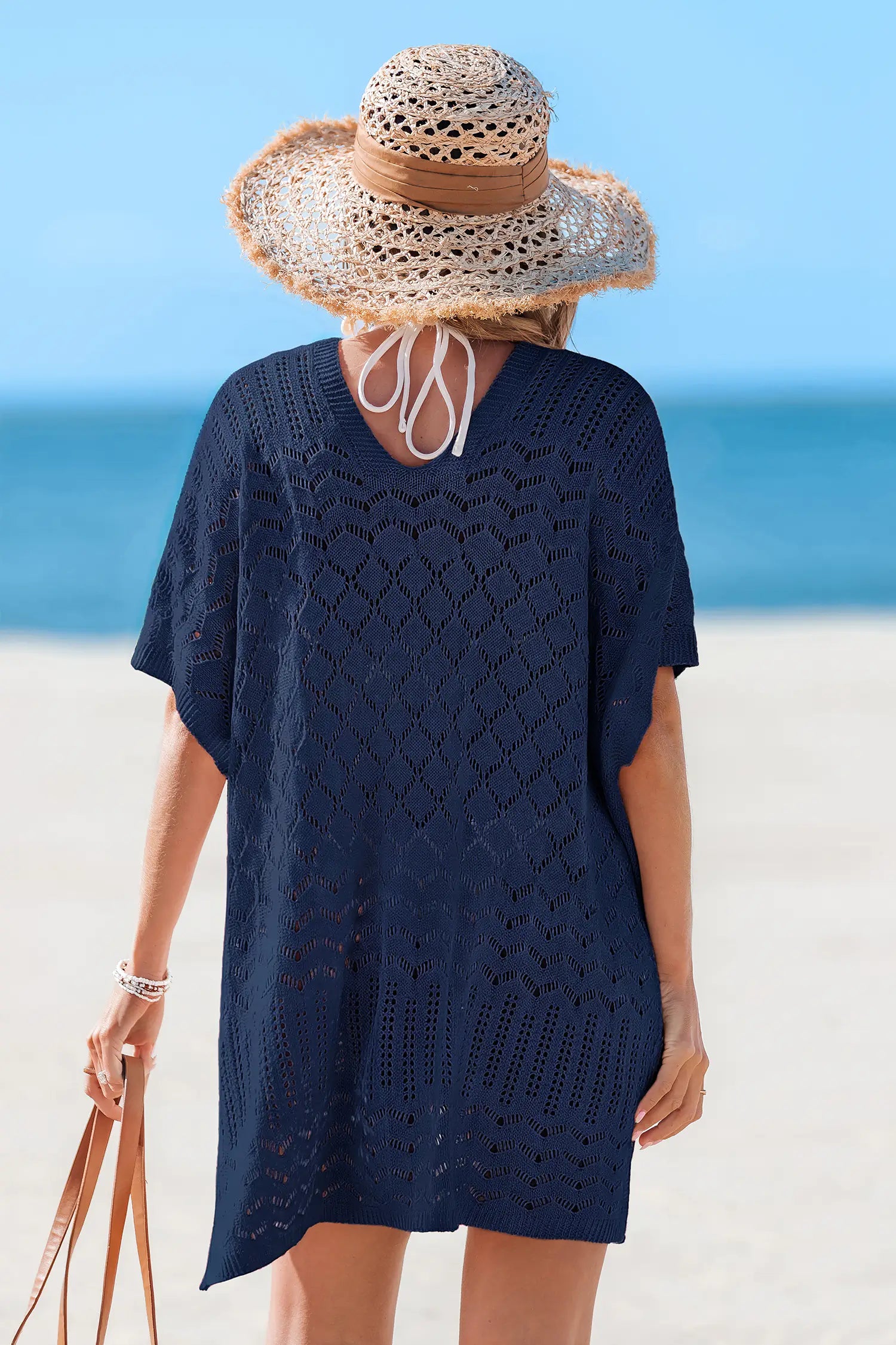 Vestido Cover-Up Mini Beige Ligero