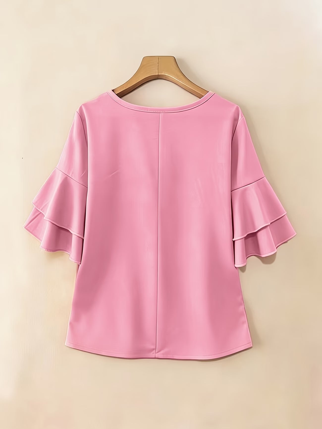Clara™ | Blusa Fluida de Manga Volante