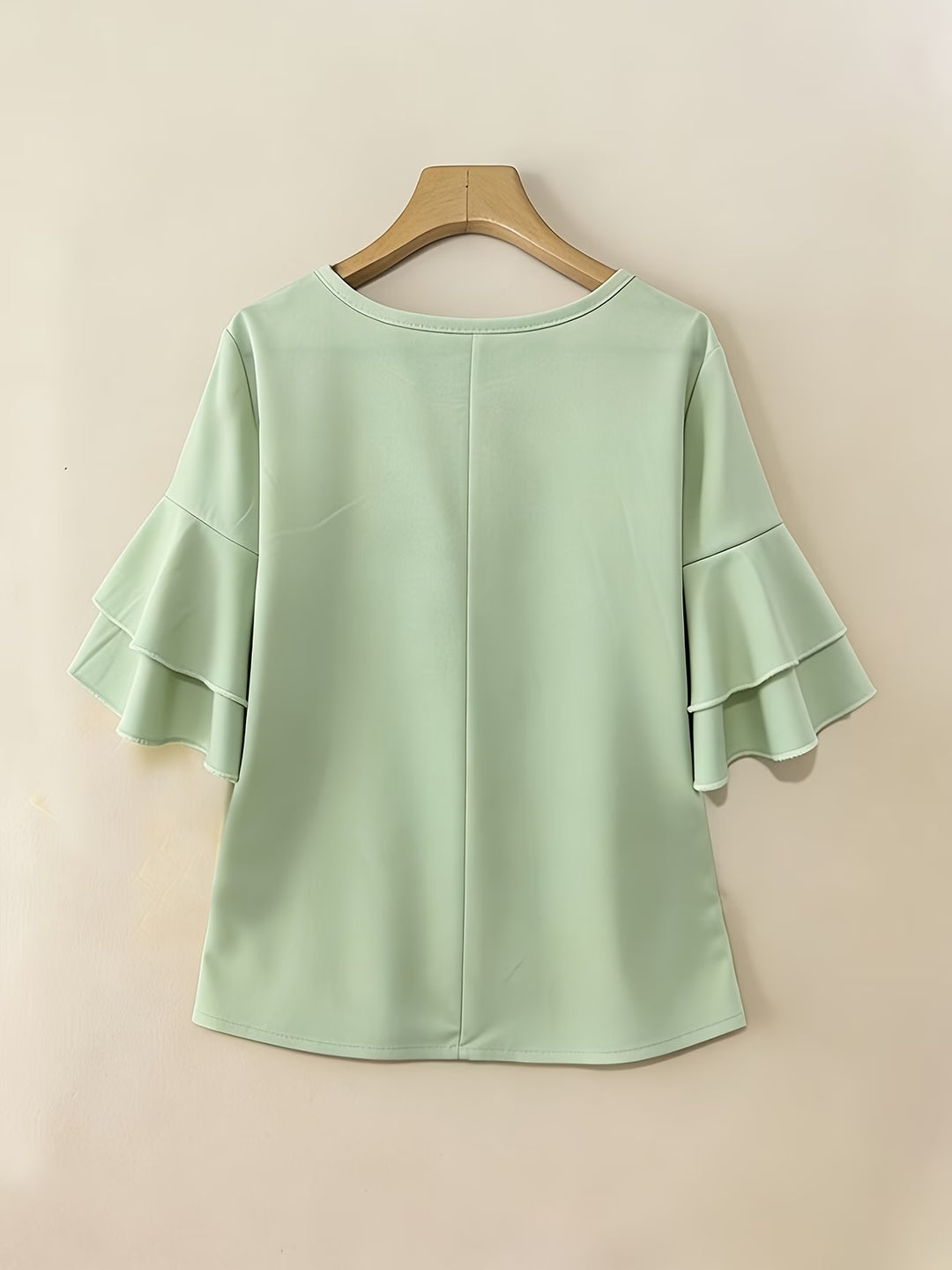 Clara™ | Blusa Fluida de Manga Volante