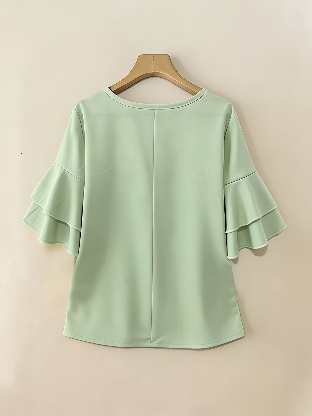 Clara™ | Blusa Fluida de Manga Volante