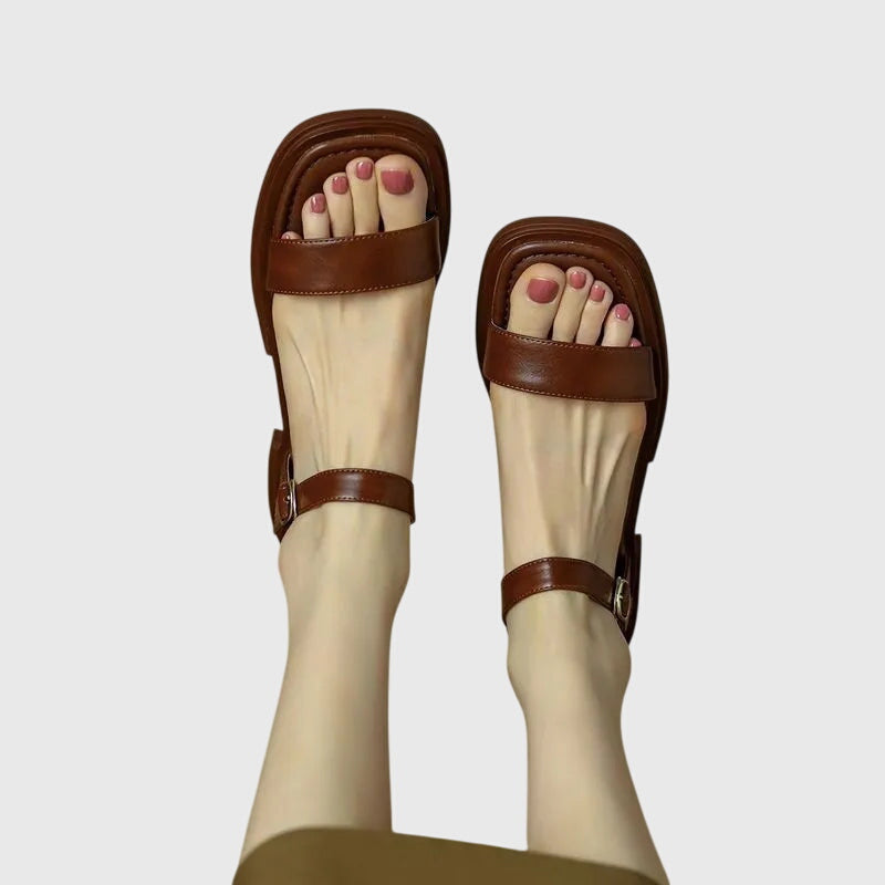 Celestia™ | Sandalias ortopédicas de cuero