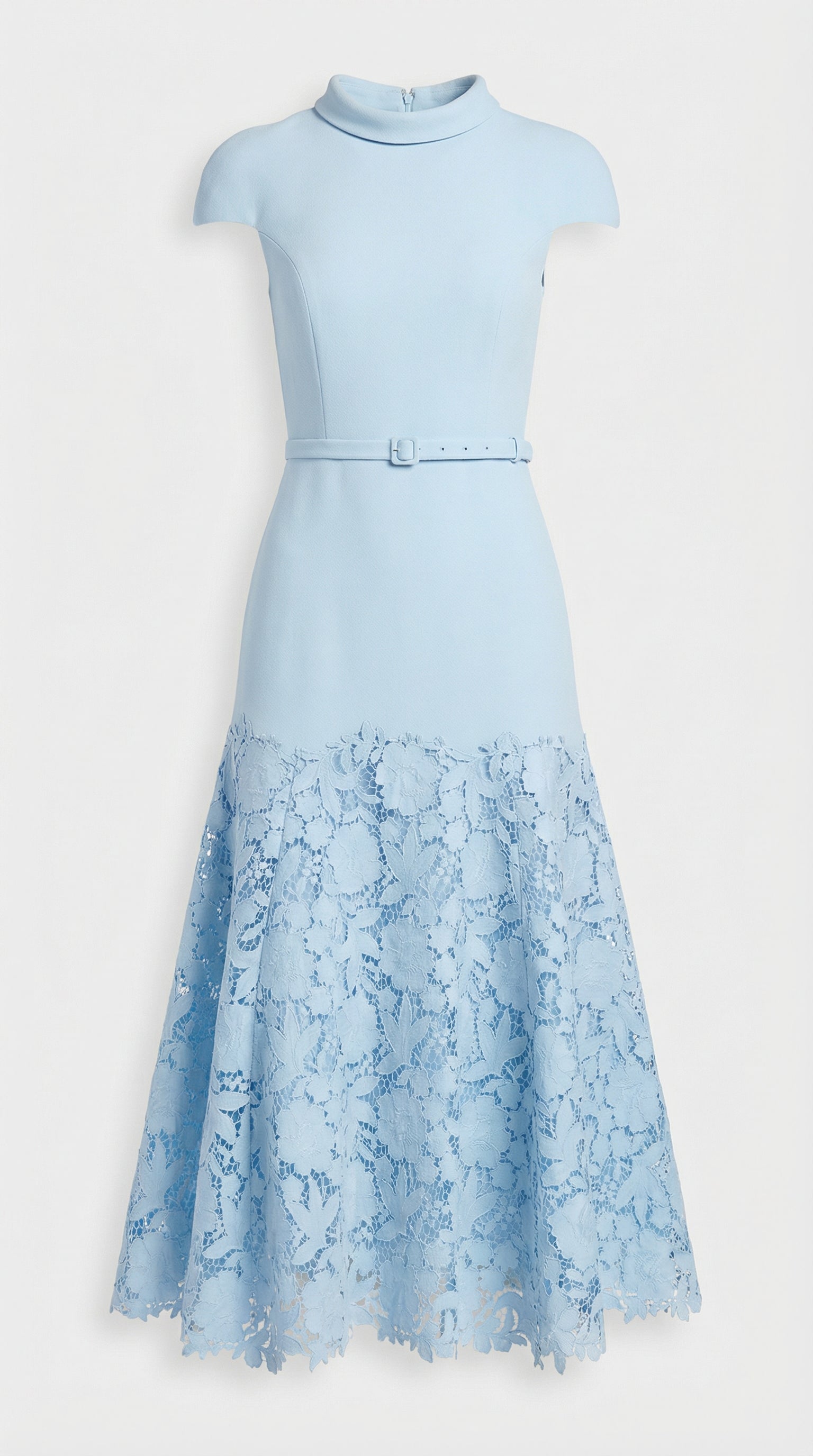 Mirana™ | Vestido Midi de Encaje Azul