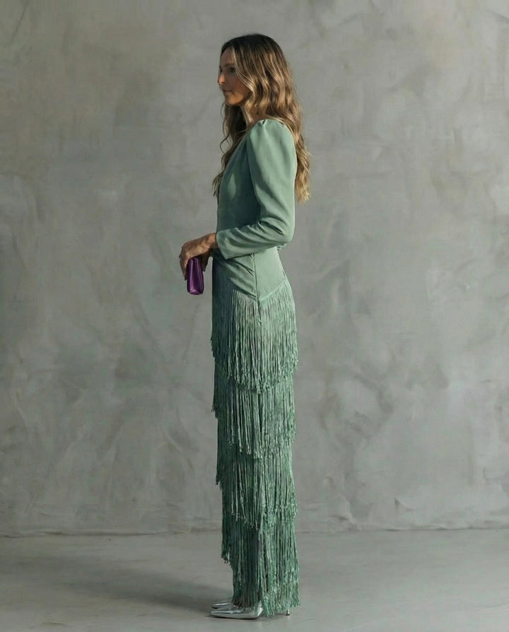 Seraphina™ – Vestido Midi Chic con Flecos