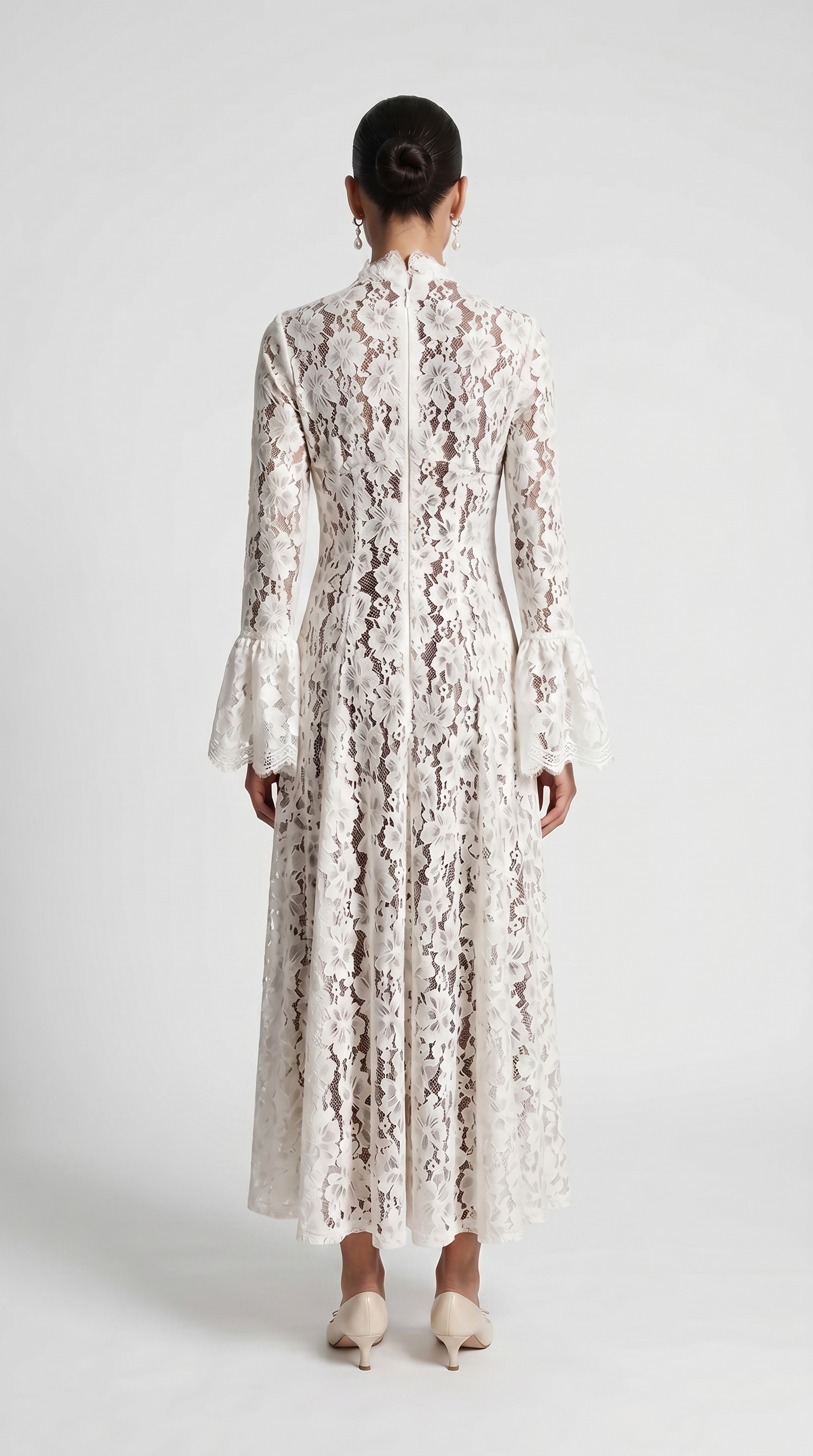 Alef™ | Vestido Maxi de Encaje