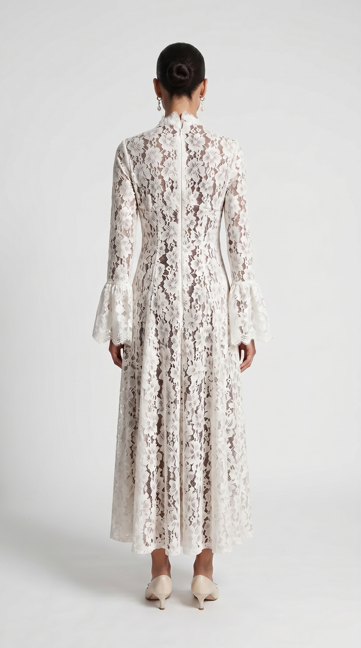 Alef™ | Vestido Maxi de Encaje