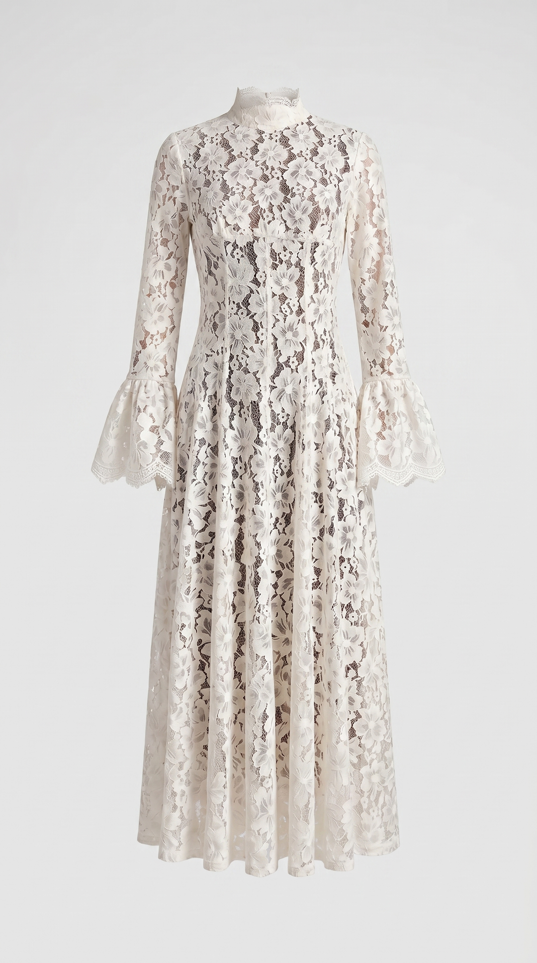 Alef™ | Vestido Maxi de Encaje