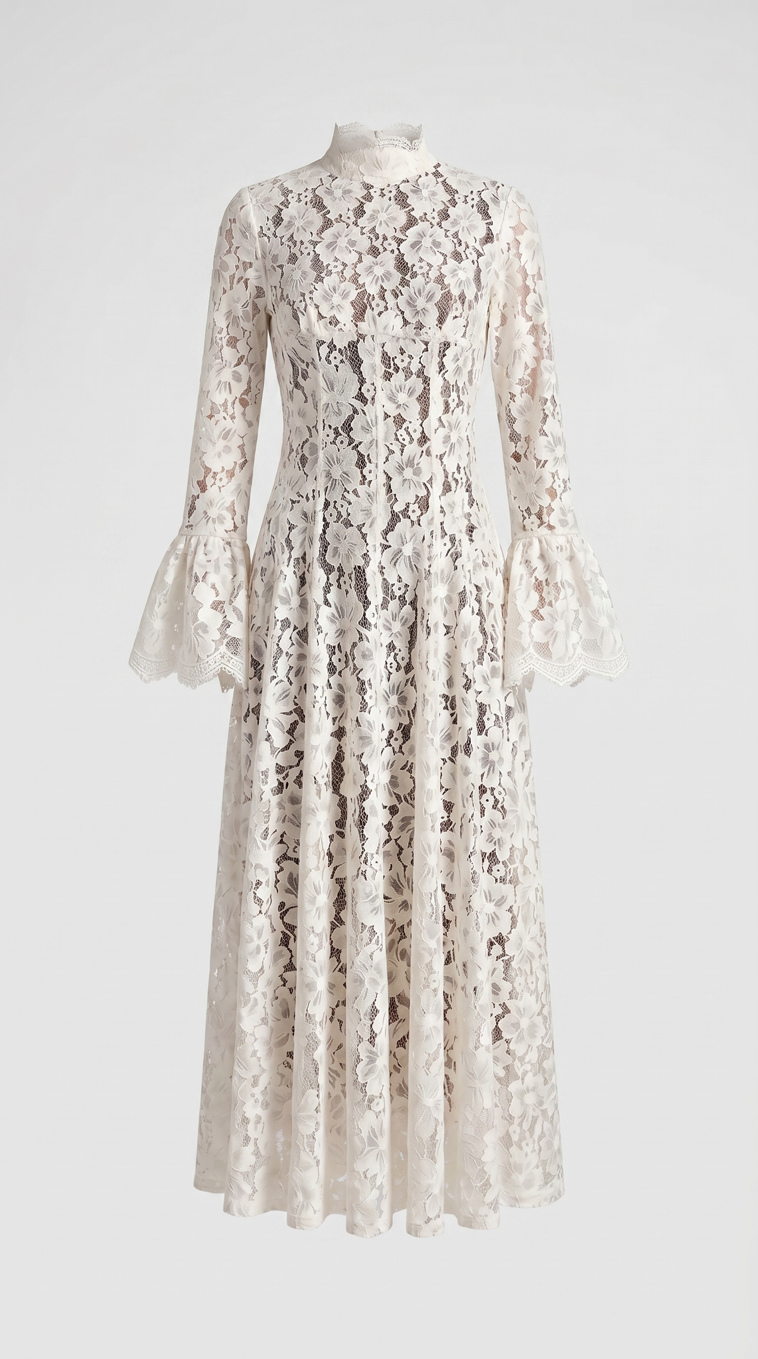 Alef™ | Vestido Maxi de Encaje