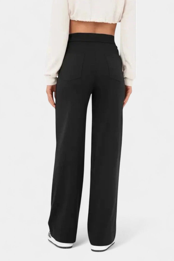 Pantalones Rectos de Cintura Alta Nova con Elasticidad