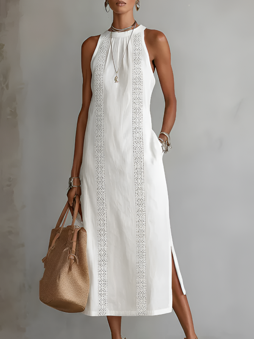 Jimena™ – Vestido Midi de Lino