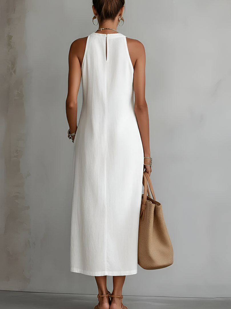 Jimena™ – Vestido Midi de Lino