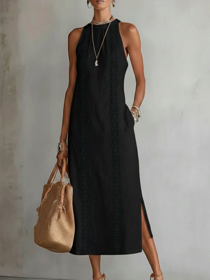 Jimena™ – Vestido Midi de Lino