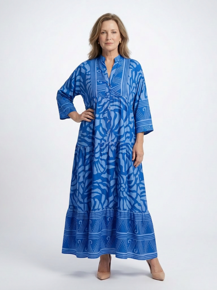 María | Vestido midi con botones en la parte delantera